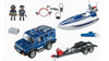 Playmobil City Action - Police Truck with Speedboa