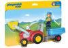Playmobil 1-2-3 - Tractor with Trailer - 6964
