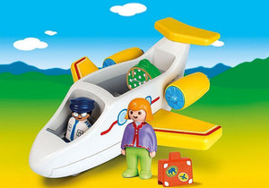 Playmobil 1-2-3 - Passenger Plane 70185-Bunyip Toys