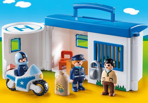 Playmobil 1-2-3 - Takealong Police Station - 9382-Bunyip Toys