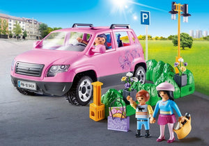 Playmobil - Family Car with Parking Spot - 9404-Bunyip Toys
