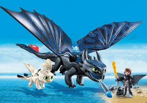 Playmobil - Hiccup & Toothless & Baby - 70037-Bunyip Toys